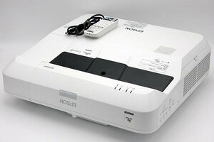 EPSON/エプソン 4400lm 短焦点ビジネスプロジェクター●EB-1460UT ランプ使用1691/0時間 中古 訳あり