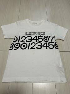 コムデギャルソン×コルソコモ10 Corso Como COMME des GARCONS ナンバープリントTシャツ 白 Sサイズ 送料込み レア 正規品