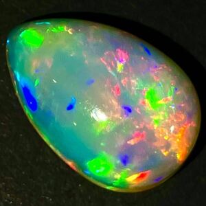 遊色効果抜群!!●天然オパール6.042ct●a 約16.1×10.8mm ルース 裸石 宝石 ジュエリー jewelry opal DA0/DA0 テ EC0