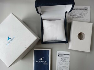 CASIO オシアナス 腕時計の純正ボックスと 5008番のトリセツ 説明書 OCW-M800 保証書無し