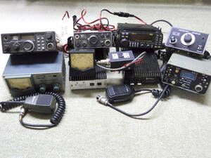 アマチュア無線機ジャンクセット ICOM IC-2600,YAESU FT-290,TRIO TR-2300,MIZUHO MX-2,DAIWA,KATSUMI