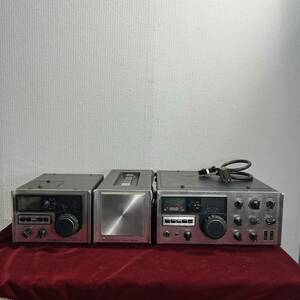 f009 KENWOOD 銀パネル　(TRIO トリオ )無線機 3点セット / TS-900 + VFO-900+ PS-900フルラインセットアマチュア無線　無線機　動作未確認