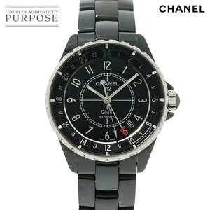 シャネル CHANEL J12 H3102 GMT 38mm メンズ 腕時計 デイト ブラック セラミック オートマ 自動巻き ウォッチ 90224501