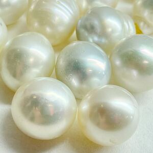 ［南洋白蝶真珠18点おまとめ］A 重量約50.0g 約250ct 12-15.5mm珠 pearl パール ルース 裸石 宝石 ジュエリー jewelry DI0 ②