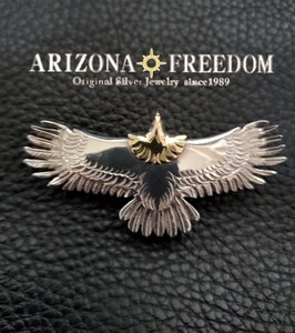 【アリゾナフリーダム】ARIZONAFREEDOM 頭金中イーグル ペンダント 検ネイティブ系ゴローズ系 シルバー ネックレス