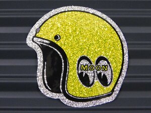 【MOONEYES・ムーンアイズ】※《ヘルメットステッカー・メタルフレーク》　(品番DM191YE)