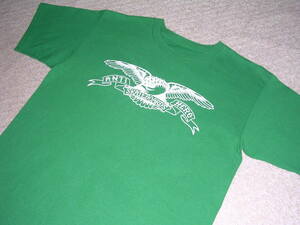 アンタイヒーロー ANTI HERO ロゴプリントTシャツ S 緑