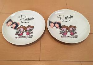 ピンク レディ プレート 皿 2枚 セット アイドル コレクター 品