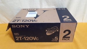 〔SONY ソニー〕『SONY・VHS・VIDEO CASSETTE・2T-120Vc』