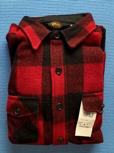 1990年代 デッドストック 未使用 Woolrich MADE IN U.S.A. サイズL Wool85% Nylon15% ウールリッチ 厚手ウール バッファローチェックシャツ