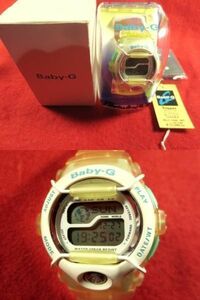 GS5N1）★完動腕時計★CASIO カシオ BABY-G Gショック系★BGT-100F黄色◎かなりの美品です！取説付きです♪