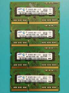 動作確認 SAMSUNG製 PC3-12800S 1Rx8 2GB×4枚組=8GB 12380030322