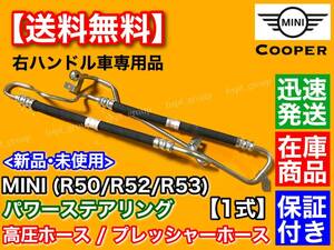 即納【送料無料】パワステ 高圧ホース 右ハンドル専用【MINI ミニ R50 R52 R53】クーパー S ONE 32416761858 32416781786 32416754496 