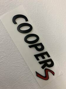COOPER S 3D エンブレム　新品　ドレスアップ　車　クーパー