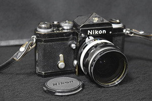 【光成】「NikonF・アイレベル・ブラック」NIKKOR－H・AUTO１：35・F＝2.8㎝(7289652)稼働品①