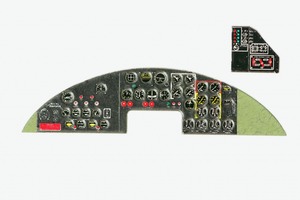 ヤフーモデル YMA4843 1/48 B-17 G フライングフォートレス 計器盤 （レベル-モノグラム-ハセガワ用）