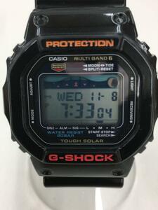 CASIO◆ソーラー腕時計・G-SHOCK/デジタル/BLK