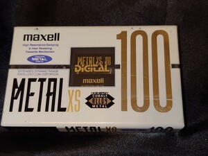 maxell METAL XS100 Type Ⅳ Metal position 【1991年初代最終モデル】★激レアデッドストック★『maxell最後のプレミアムメタルテープ！』