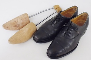 S6 JOHN LOBB ジョンロブ CITY シティー ビジネスシューズ 6EE 24.5相当 ブラック シューキーパー付