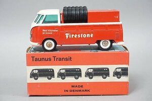 Tekno テクノ VW フォルクスワーゲン タイプ2 ピックアップ トラック “Firestone” 消防車 全長約10cm デンマーク製 ※外箱相違