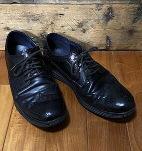 Cole Haan Lunargrand Wing Tip Leather size:9.5(27.5cm) black / コールハーン ルナグランド Lunar grand ウィングチップ ブラック 黒