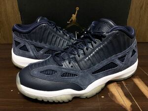 17年製 NIKE AIR JORDAN 11 RETRO LOW IE ナイキ エアジョーダン スペースジャム AJ XI【919712-400】OBSIDIAN ネイビー SUEDE 紺 US11