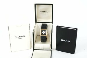 【美品】CHANEL シャネル マドモアゼル 750 レディース ブランド腕時計 小物 動作確認済み【NQ92】