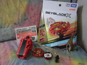 ベイブレードエックス/BEYBLADE X BX-23 フェニックスウイング9-60GF メタルコート:レッド 箱難有り/キズ有