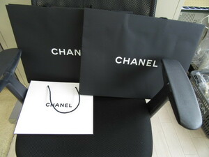 シャネル　ＣＨＡＮＥＬ ショップ袋　3枚セット 　ショッパー袋　　22-9-011