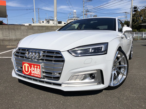 【諸費用コミ】:車検6年9月★2017年★アウディ★A5スポーツバック★クワトロ スポーツ Sライン★4WD★ディーラー車