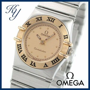 1円～ 価格高騰 3ヶ月保証付き 磨き済み 美品 本物 定番 人気 OMEGA オメガ コンステレーション ミニ K18 コンビ レディース 時計