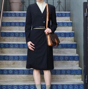 CHANEL 00T COCO MARC BUTTON WOOL SET UP MADE IN FRANCE/シャネルココマークボタンウールセットアップ
