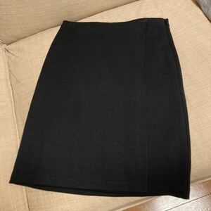 ★中古美品★agnes b.アニエスベー フラップスカート黒3サイズ 厚手ジャージ素材