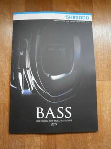 SHIMANO シマノ　BASS バス　2019年　製品カタログ　リール　竿　ロッド　ルアー　ベイト　掲載