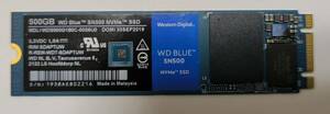 ★１円スタート★送料無料★WD Blue SN500 NVMe SSD 500GB WDS500G1B0C M.2 Type2280 ウエスタンデジタル