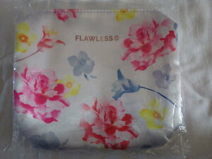 FLAWLESS フローレンス ポーチ ホワイト エレガントなお花柄 未使用 保管品