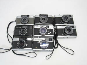 T-1504[同梱不可] Olympus コンパクトカメラ 8点 まとめセット レンジファインダー PEN EE-3 TRIP 他 オリンパス フィルムカメラ ジャンク