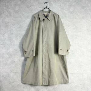 special! 70s〜80s Burberrys 1枚袖 コットン100% コート 英国製 メンズ ステンカラーコート ベージュ バーバリー バルマカーンコート