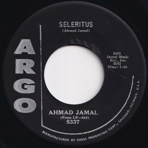 Ahmad Jamal Seleritus / Tangerine Argo US 5337 206207 JAZZ ジャズ レコード 7インチ 45