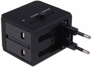 Kylin 電源プラグ 変換 アダプター 充電器 USB2ポート 海外旅行 便利
