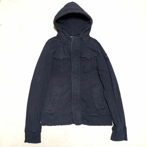 【人気】Abercrombie&Fitch アバクロ ジップアップスウェットパーカー 男性用 メンズ XLサイズ 古着 AB523