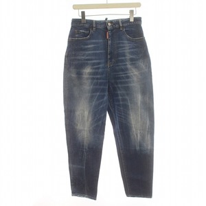 ディースクエアード DSQUARED2 21年製 Foggy Wash Sasoon Jeans デニムパンツ ジーンズ Ｇパン ウォッシュ加工 ジップフライ 44 S 青