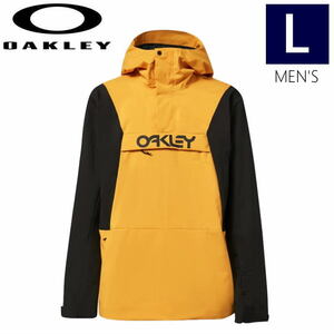 ● OAKLEY TNP TBT INSULATED ANORAK JKT AMBER YELLOW BLACKOUT Lサイズ メンズ スノーボード スキー ジャケット 23-24 日本正規品