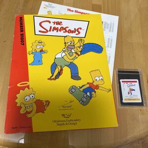 ブラザーミシンで使用可能の刺しゅうカード 中古 the Simpsons シンプソンの刺繍カードです。