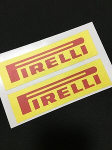 ルマン公式メーカー製 PILRELLI ステッカー 2枚set ピレリ アルファロメオ フィアット フェラーリ ランボルギーニ マセラティ