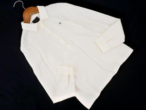 LACOSTE ラコステ カノコ ピンタック 長袖 ポロシャツ size40/白 ■◇ ☆ ecc8 レディース