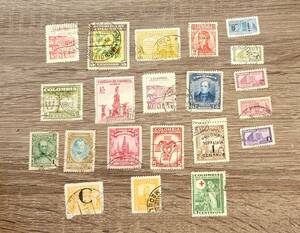 海外切手　外国切手　コロンビア　COLOMBIA　21枚