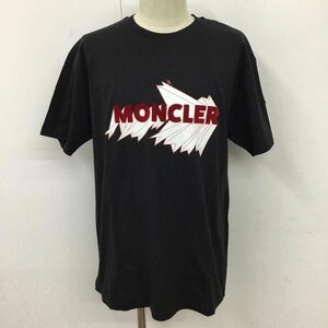 MONCLER M モンクレール Tシャツ 半袖 半袖カットソー プリントTシャツ クルーネックカットソー T Shirt 黒 / ブラック / 10095445