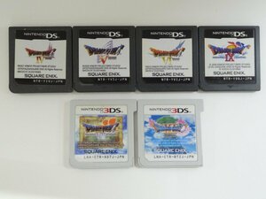 ユ■/Zこ7793　Nintendo DS、3DS ソフトのみ / ドラゴンクエストIV、V、VI、IX、VII、XI / 6個セット ソフト読込OK /ジャンク/保証無