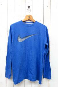 NIKE ナイキ　 ＊L/S T-shirts 長袖　ロンT 　ロングスリーブTシャツT ＊BLUE L/G ＊スタンダードフィット ＊nike betterworld.com 